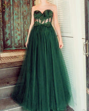 Load image into Gallery viewer, Green Prom Dresses See Through
