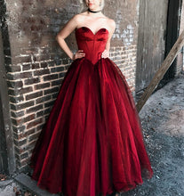 Load image into Gallery viewer, Sexy Sweetheart Bodice Corset Floor Length Ball Gowns Prom Dresses
