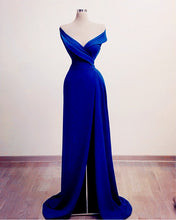 Load image into Gallery viewer, Sheath Prom Dresses Blue
