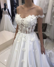 Load image into Gallery viewer, Sheer Bodice Wedding Dress
