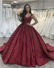 Load image into Gallery viewer, Wedding Dress Burgundy
