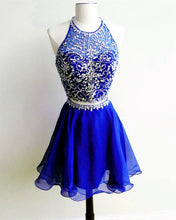 Load image into Gallery viewer, Short Beaded Chiffon Two Piece Dress-alinanova
