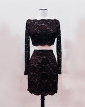 Load image into Gallery viewer, Short Black Prom Dresses Two Piece
