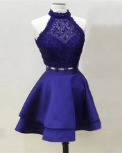 Load image into Gallery viewer, Short Purple Homecoming Dresses Two Piece
