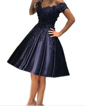 Load image into Gallery viewer, Navy Blue Hoco Dresses
