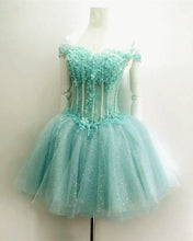 Load image into Gallery viewer, Short Light Blue Hoco Dresses
