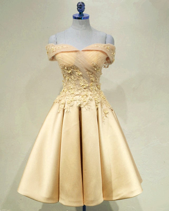 Short Off Shoulder Prom Homecoming Dresses Lace Embroidery alinanova Short Off Shoulder Prom Homecoming Dresses Lace Embroidery alinanova