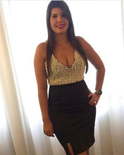 Load image into Gallery viewer, Bodycon Homecoming Dresses Black
