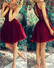 Load image into Gallery viewer, Burgundy Homecoming Dresses 2020
