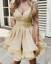 Load image into Gallery viewer, Gold Homecoming Dresses 2020
