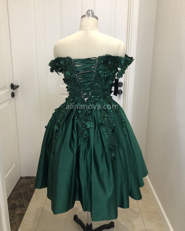 short formal emerald green dress Ball Gown Prom Dresses – alinanova DLSEP and formal celebrations where Bridal Dresses Near Me Size:4/6