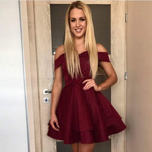 Load image into Gallery viewer, Burgundy Homecoming Dresses

