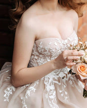 Load image into Gallery viewer, Short Tulle Cottagecore Homecoming Dresses Corset Removable Sleeves
