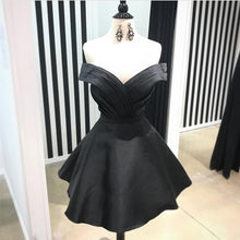 Load image into Gallery viewer, Short V Neck Off The Shoulder Homecoming Dresses
