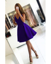 Load image into Gallery viewer, Purple Homecoming Dress
