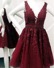 Load image into Gallery viewer, Burgundy Homecoming Dresses 2021
