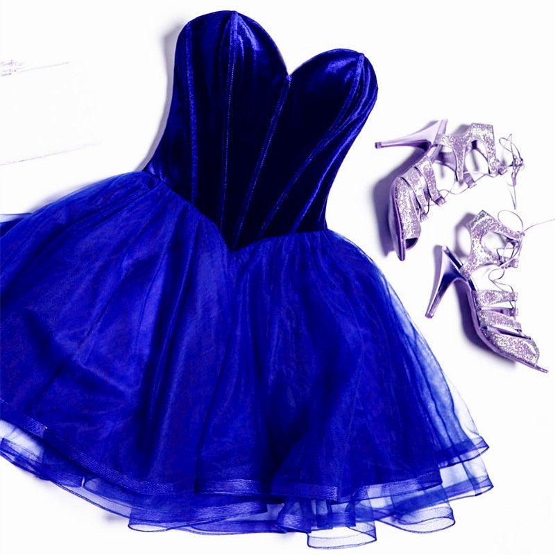 Short Velvet Corset Tulle Homecoming Dresses alinanova Short Velvet Corset Tulle Homecoming Dresses alinanova