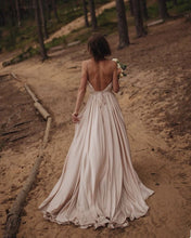 Load image into Gallery viewer, Simple Boho Wedding Dress
