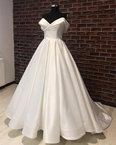 Sleek Satin Wedding Gowns
