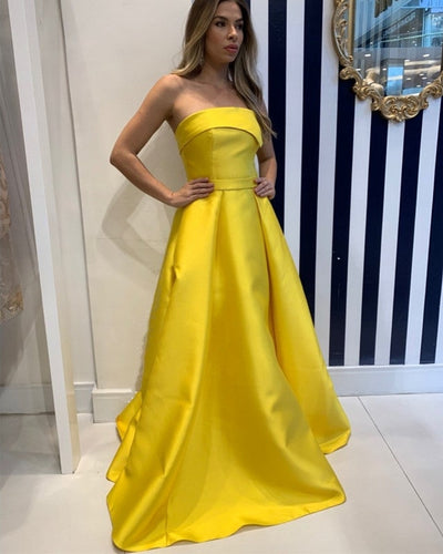 Yellow Gold Evening Gown