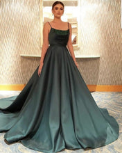 Load image into Gallery viewer, Dark-Green-Prom-Dresses-Ball-Gowns

