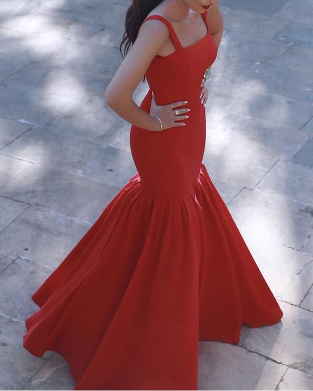 Red Prom Dresses Mermaid 2020