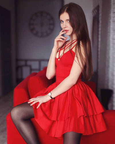 red cocktail dresses