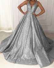 Load image into Gallery viewer, Silver Quinceanera Dresses
