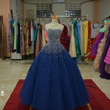 Load image into Gallery viewer, Sparkly Beaded Sweetheart Ball Gowns Prom Dresses-alinanova
