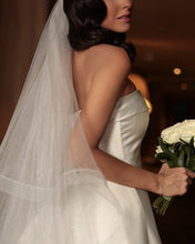 Load image into Gallery viewer, Strapless Satin Wedding Dress With Slit

