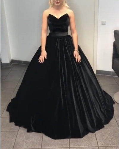 Black-Wedding-Dresses-Ball-Gowns