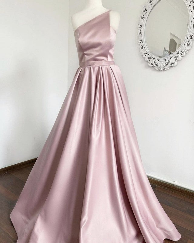 Pink Prom Dresses Strapless