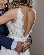 Load image into Gallery viewer, Sexy Open Back Wedding Dress
