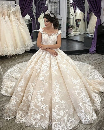 Champagne Wedding Dress 2020