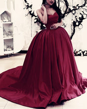 Load image into Gallery viewer, Burgundy Wedding Dress 2020
