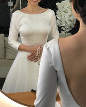 Load image into Gallery viewer, Satin Wedding Dresses With Sleeves
