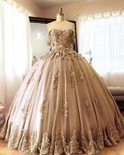 Load image into Gallery viewer, Champagne Wedding Dress 2020
