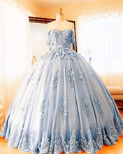 Load image into Gallery viewer, Light Blue Quinceanera Dresses 2020
