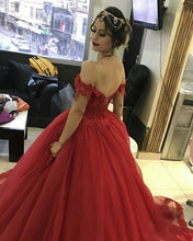 Load image into Gallery viewer, Red Ball Gown
