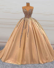Load image into Gallery viewer, Tulle Ball Gown Sweetheart Beaded Corset Dresses-alinanova
