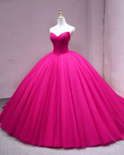 Load image into Gallery viewer, Rose Pink Quinceanera Dresses Tulle

