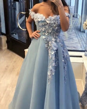 Load image into Gallery viewer, Baby Blue Prom Dresses 2020
