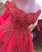 Load image into Gallery viewer, 3125 Red Dress Ball Gown
