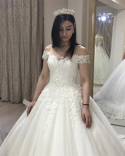 Princess Ball Gown Wedding Tulle Dress