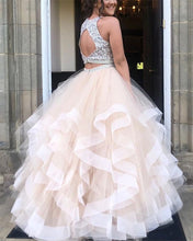 Load image into Gallery viewer, Champagne Prom Dresses Two Piece
