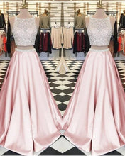 Load image into Gallery viewer, Two Piece Prom Dresses Pink
