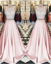 Load image into Gallery viewer, Two Piece Prom Dresses Pink
