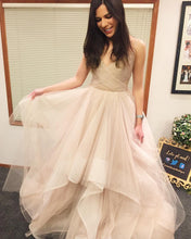 Load image into Gallery viewer, V Neck Organza Ruffles Princess Wedding Gowns
