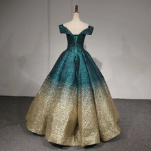 Load image into Gallery viewer, V-neck Off The Shoulder Sequins Ball Gowns Quinceanera Dresses
