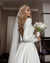 Load image into Gallery viewer, Sleeved Wedding Dresses Princess Style
